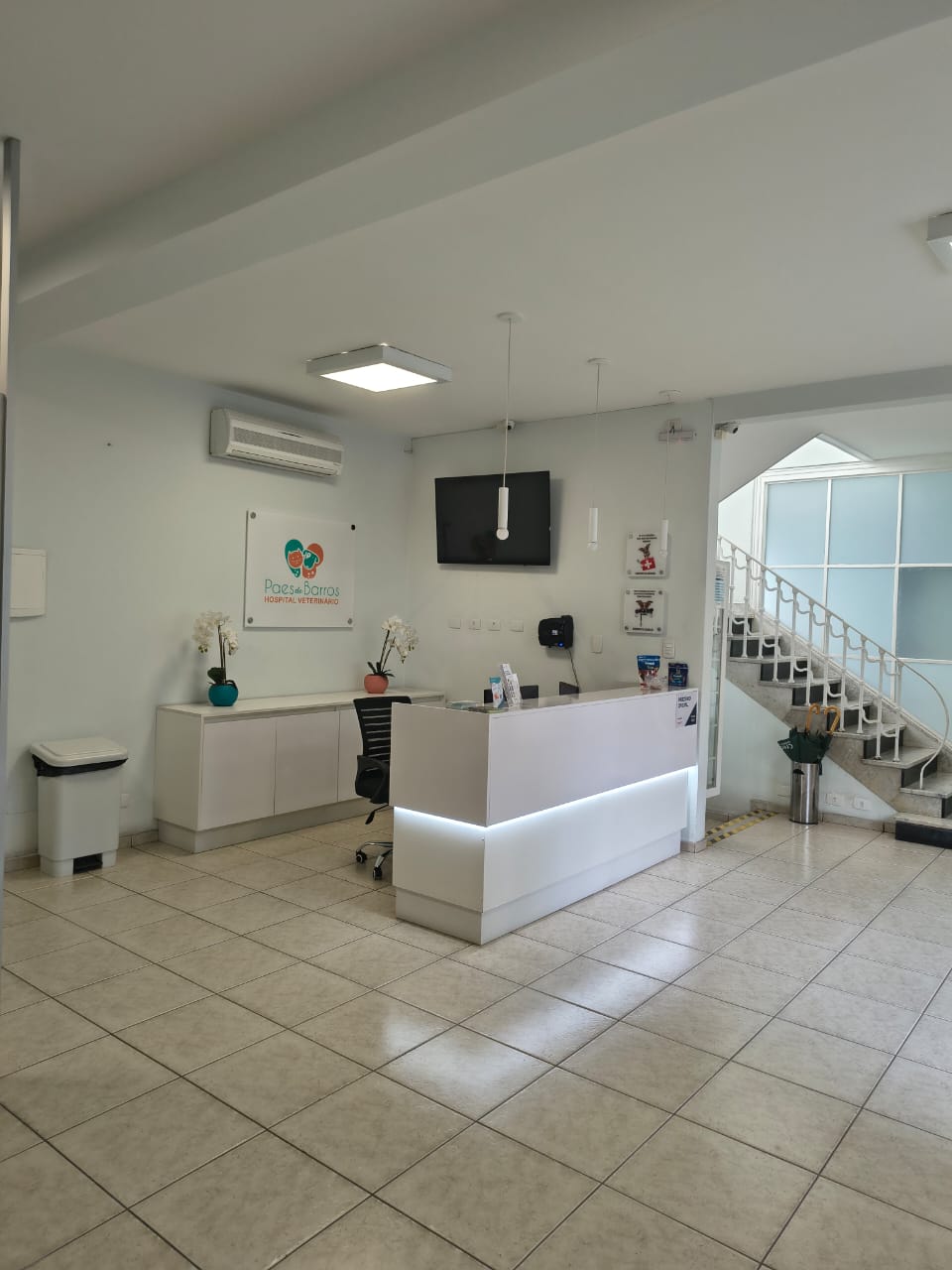 Acesso aos consultórios do hospital